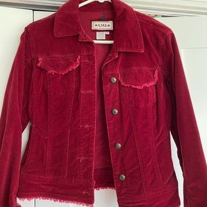 Early 2000s Red Velvet Jacket